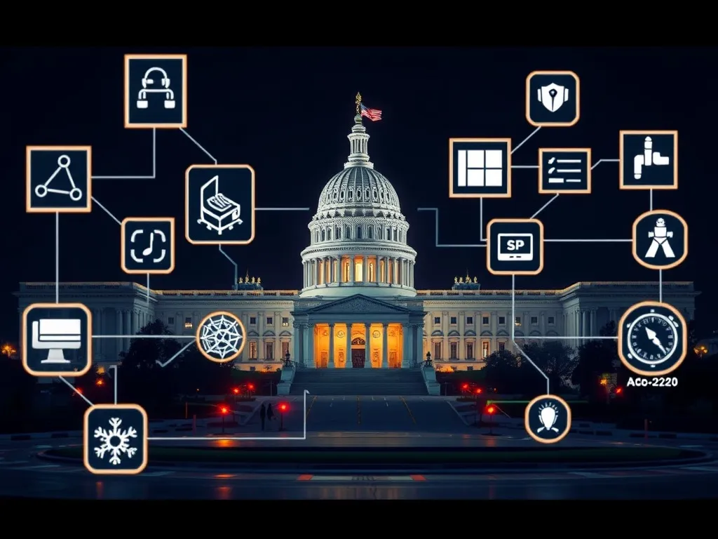 US Capitol at night illustrating government compliance automation